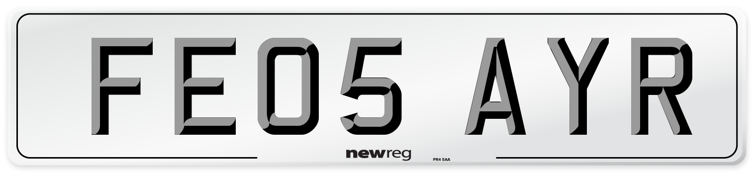 FE05 AYR Number Plate from New Reg